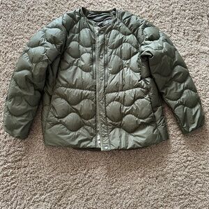 Mens Green Puffer Jacket